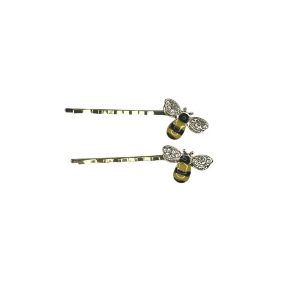 Bumble Bee Bobby Pins Gold Tone Hair Accessories Cottagecore Fairycore Set